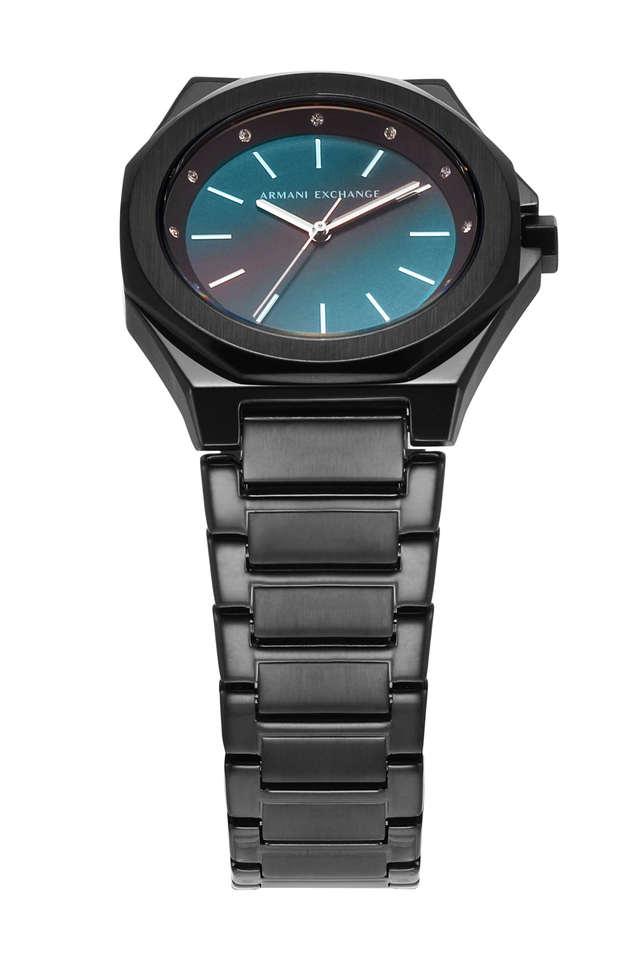 Armani exchange store blue dial watch