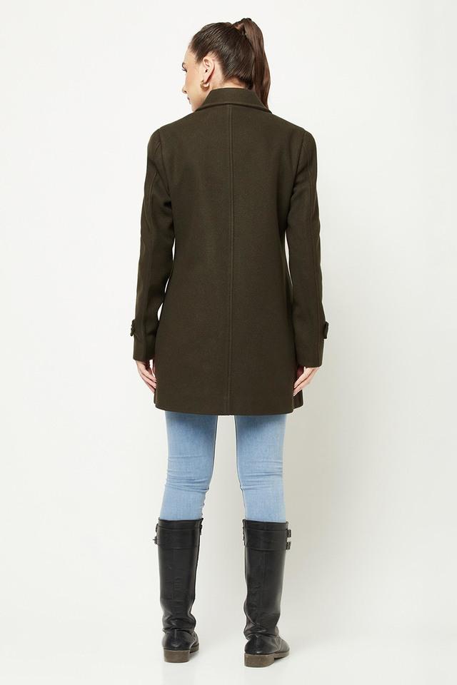 Olive wool 2024 coat womens