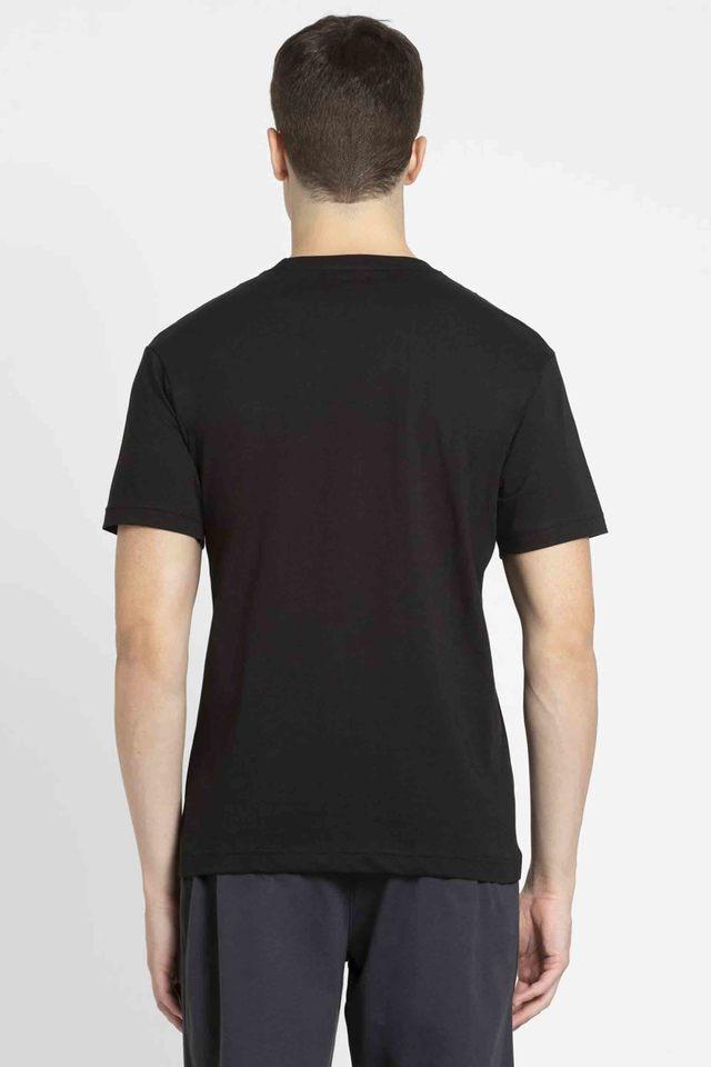 Jockey plain black t shirt sale