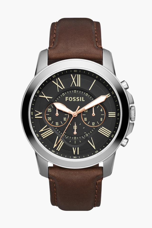 Buy FOSSIL Mens Chronograph Leather Watch FS4813I Shoppers Stop