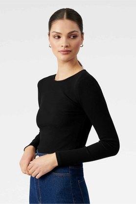 Black 2025 bodycon top