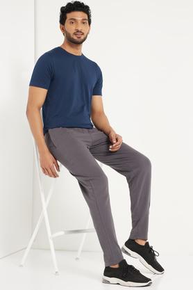 Grey basic cuffed discount hem track pants