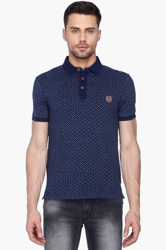 denim collar t shirt