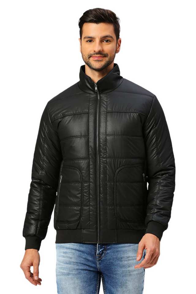Buy KILLER Black Printed Polyester Regular Fit Men s Casual Wear Jacket Shoppers Stop
