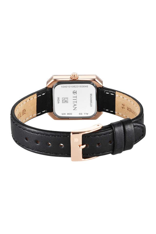 Titan white best sale belt watch