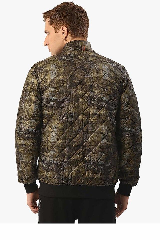 Buy WILDCRAFT Green Mens Regular Fit Solid Henley Neck Jacket Shoppers Stop