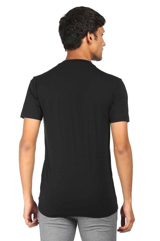 Buy CALVIN KLEIN JEANS Solid Cotton Blend Regular Fit Mens T-Shirt