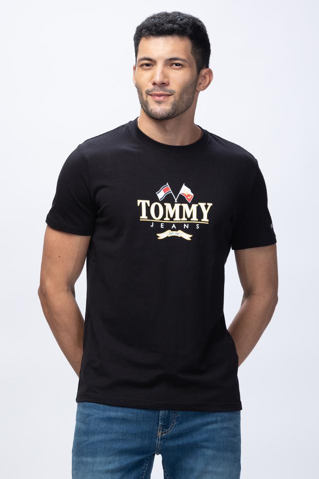 Tommy jeans black online t shirt