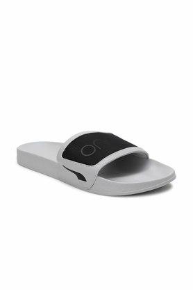 Mens best sale gray slides