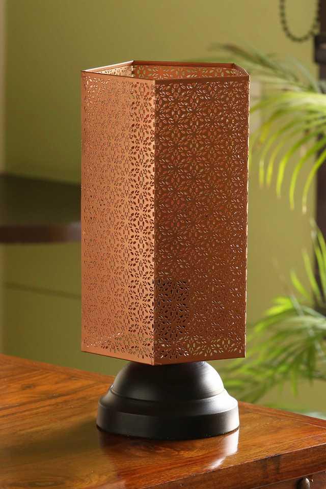 Moroccan copper 2024 table lamp