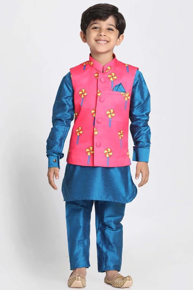 Buy AJ DEZINES Kids Nehru Jacket Waist Coat For Boys (213-RED-6) at  Amazon.in