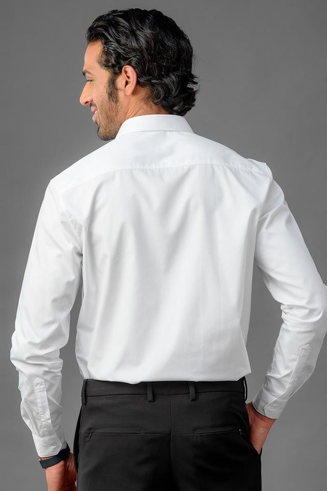 Buy White JOHN LOUIS Men Solid Formal White Shirt Online at Best