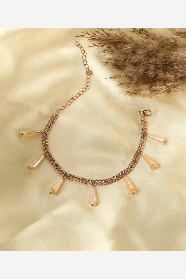 Buy SOHI Gold Plated Beaded Necklace Shoppers Stop