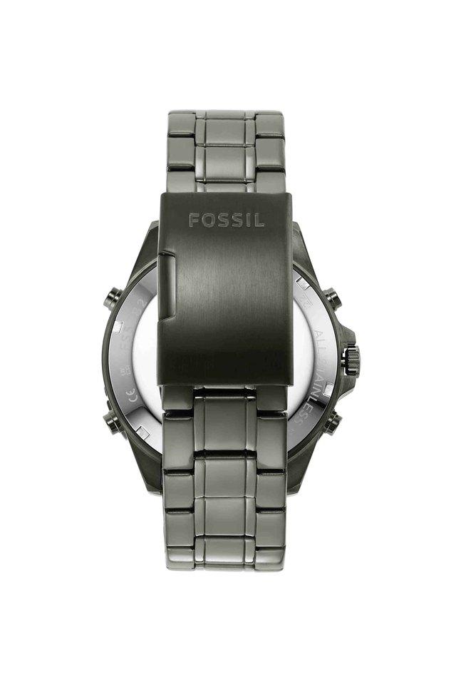 Buy FOSSIL Mens 44 mm Garrett Black Dial Stainless Steel Analogue