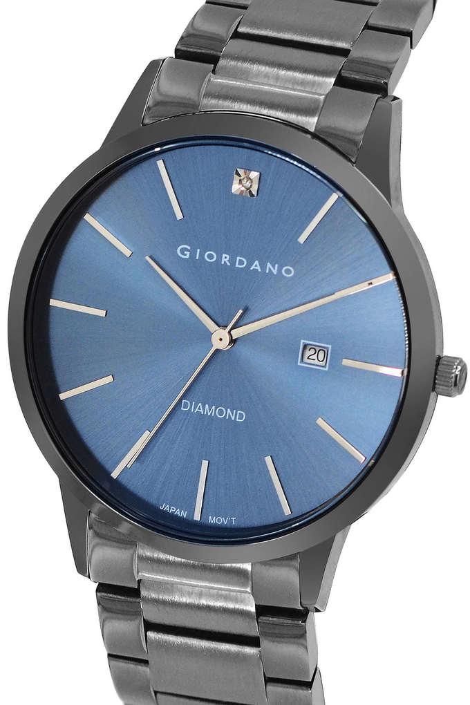 Buy GIORDANO 43 mm Royal Blue Dial Metal Analog Watch For Men GZ