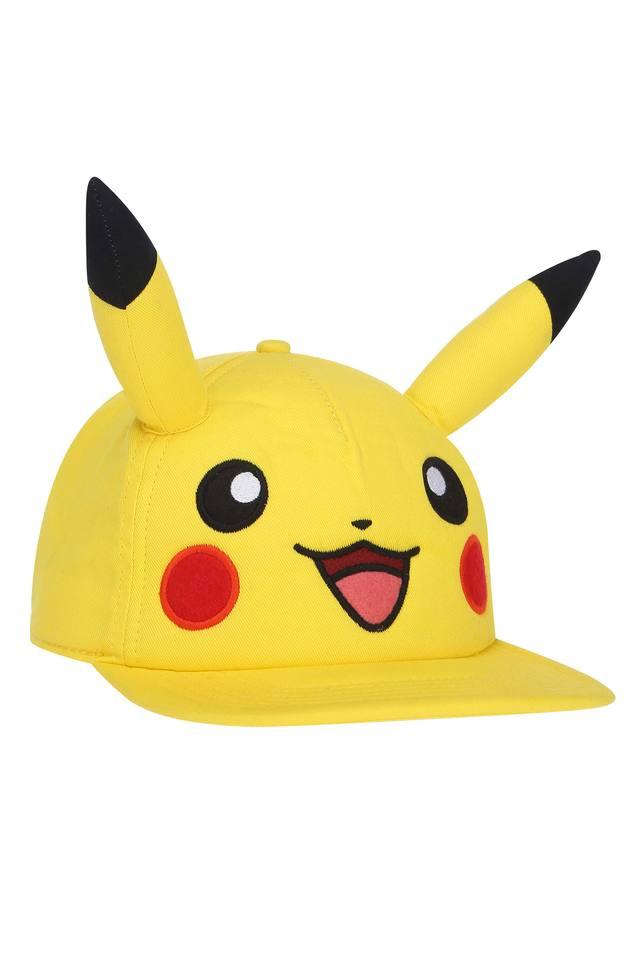 Buy KIDSVILLE Yellow Boys Solid Embroidered Pokemon Pikachu Cap