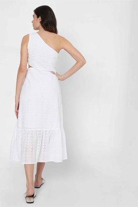 One shoulder best sale cotton dress