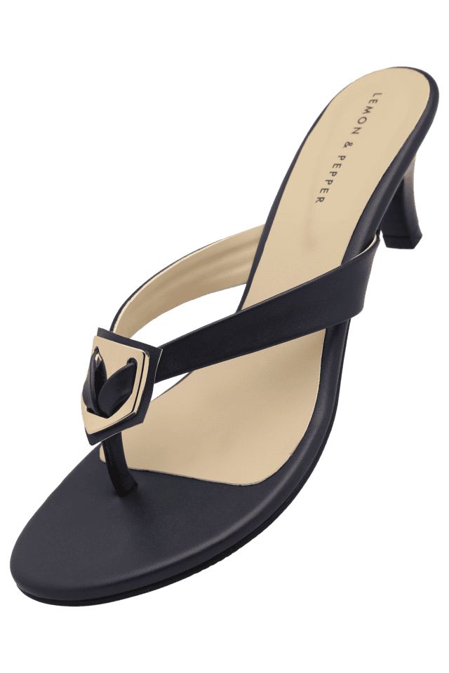 Buy LEMON & PEPPER Natural Patent Slipon Women's Formal Wear Heels |  Shoppers Stop