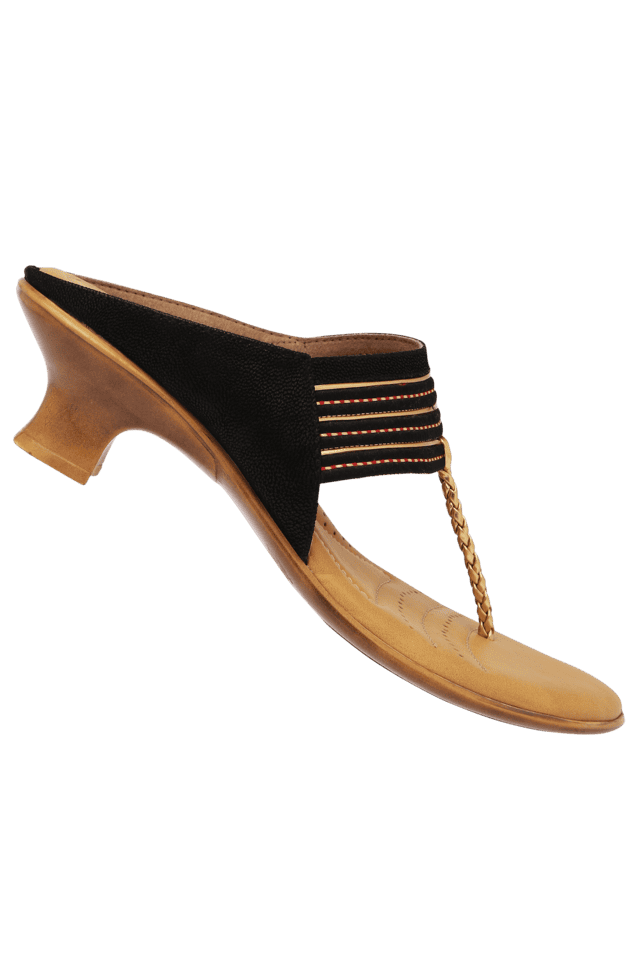 Paaduks Women Tara Crimson Heels Embellished | Sepia Stories