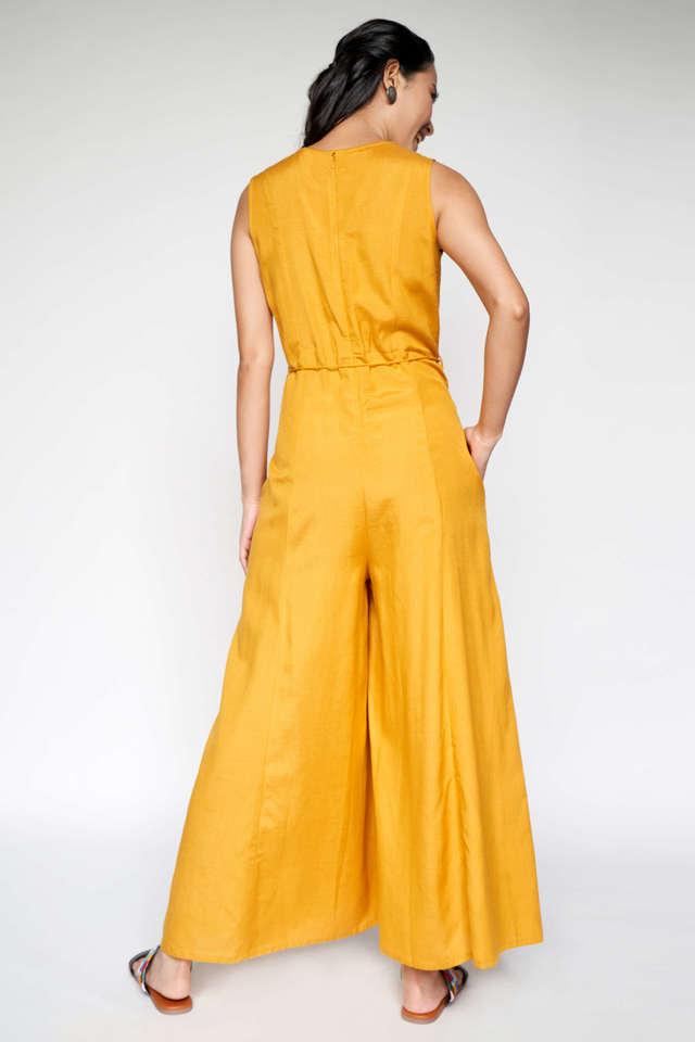 Sign Me Up Mustard Yellow Wide Leg Jumpsuit with Adjustable Straps and  Pockets