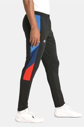 Puma black polyester lycra joggers hotsell