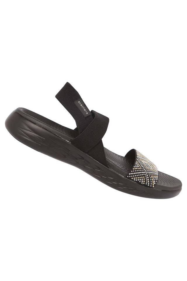 Buy SKECHERS Black Womens Casual Wear Slipon Sandals | Shoppers Stop