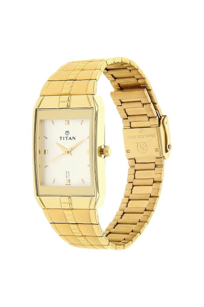 Titan watch discount golden colour price