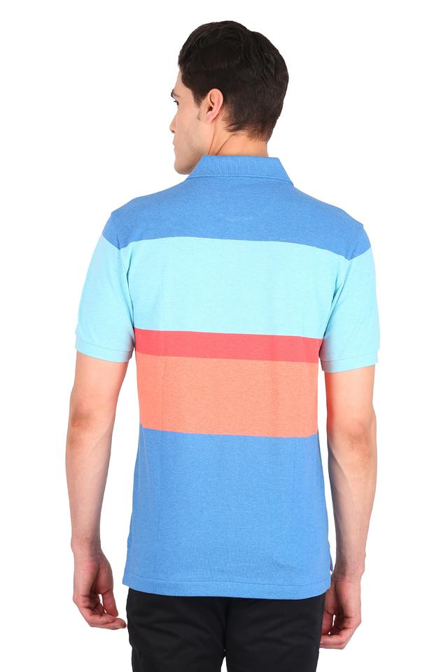 Buy U.S. POLO ASSN. Mens Colour Block Polo T Shirt Shoppers Stop