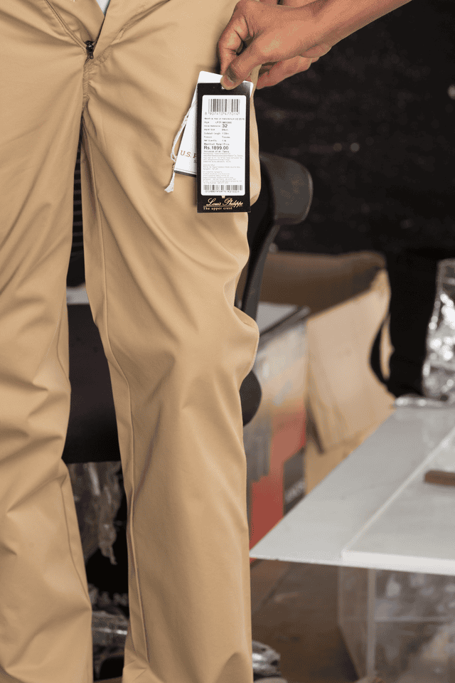 LOUIS PHILIPPE - Light Khaki Formal Trousers - 4