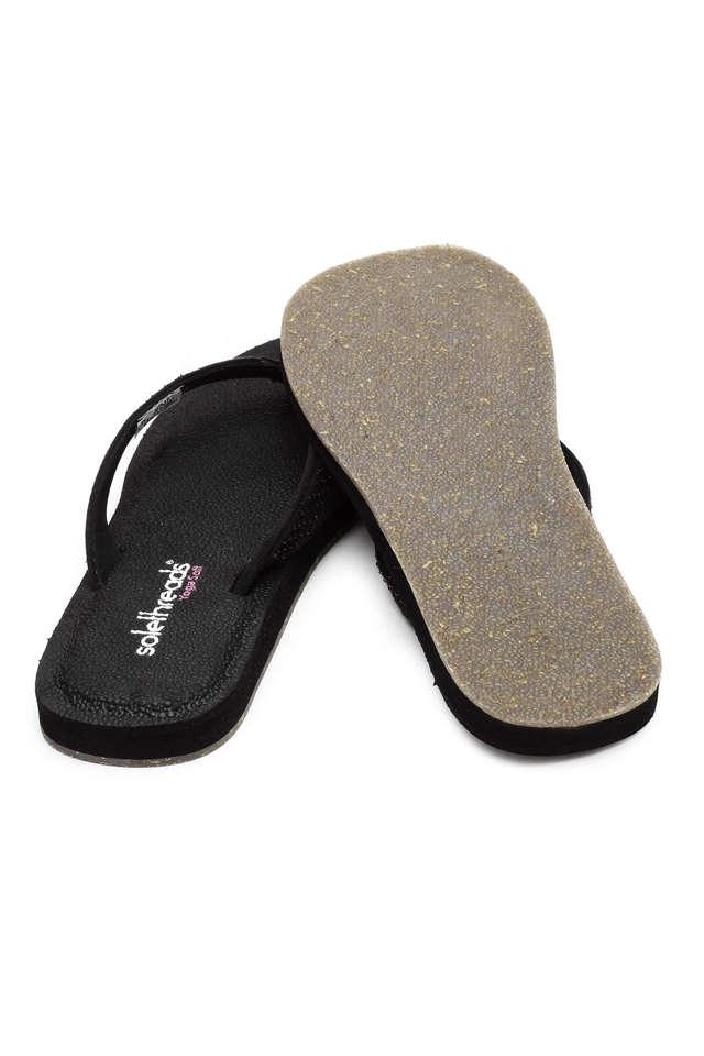 Buy SOLETHREADS Yoga Sandal Black Solid Women Sandals Online