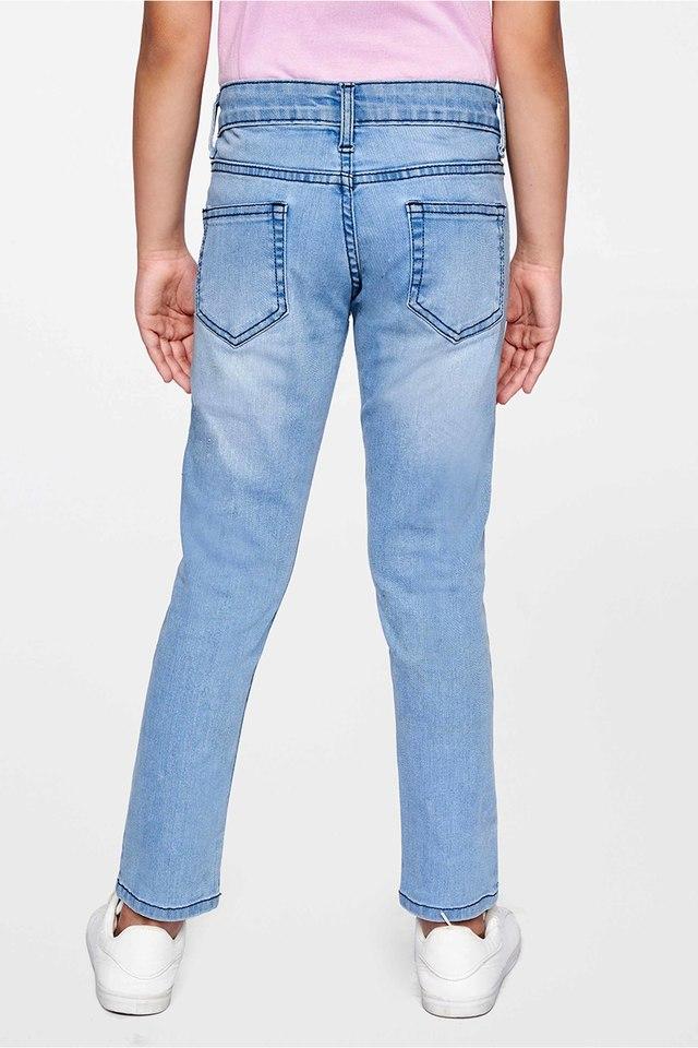 Women's Trousers Sky Blue - L, Skyblue | Brand Buzz