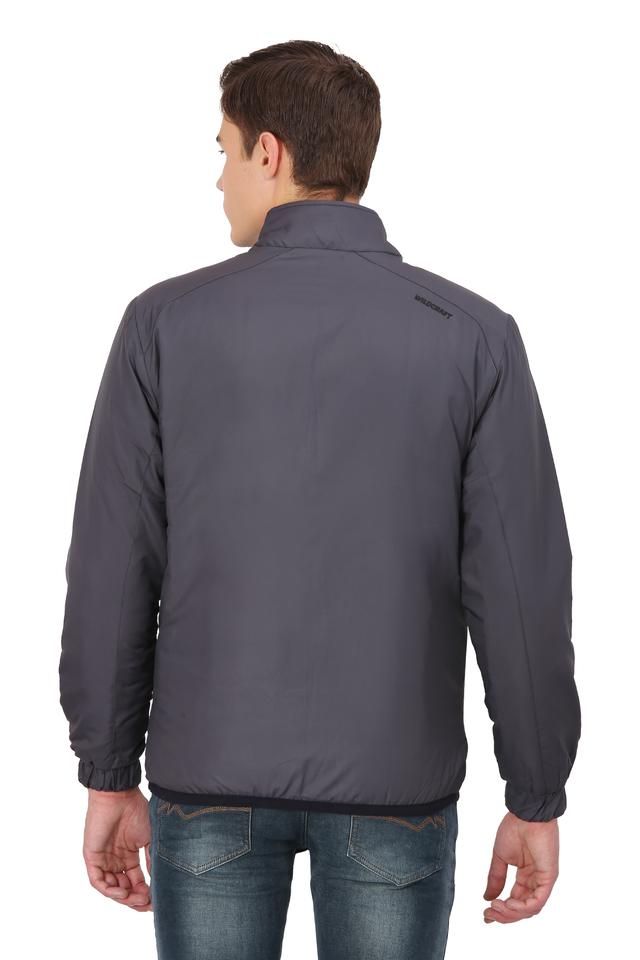Buy WILDCRAFT Dark Grey Mens Zip Through Neck Solid Reversible Jacket