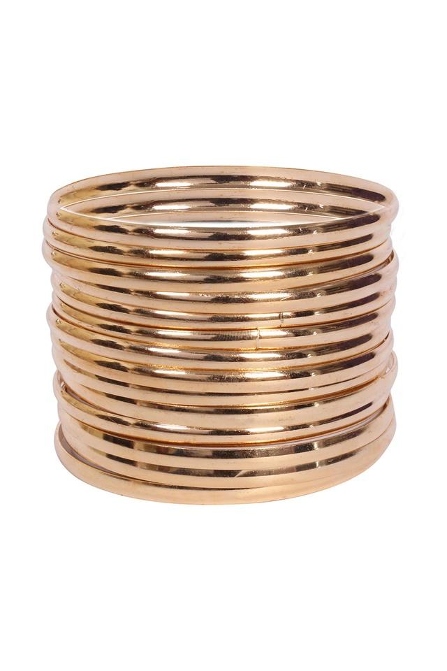 Stacked hot sale gold bangles