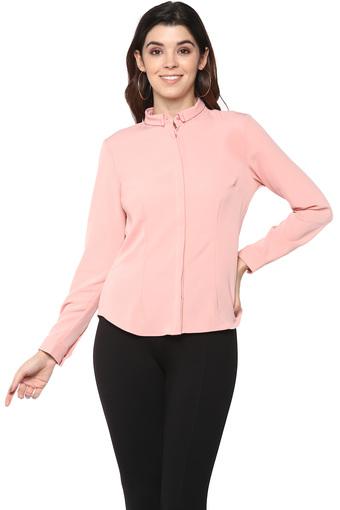van heusen women's solid formal shirt