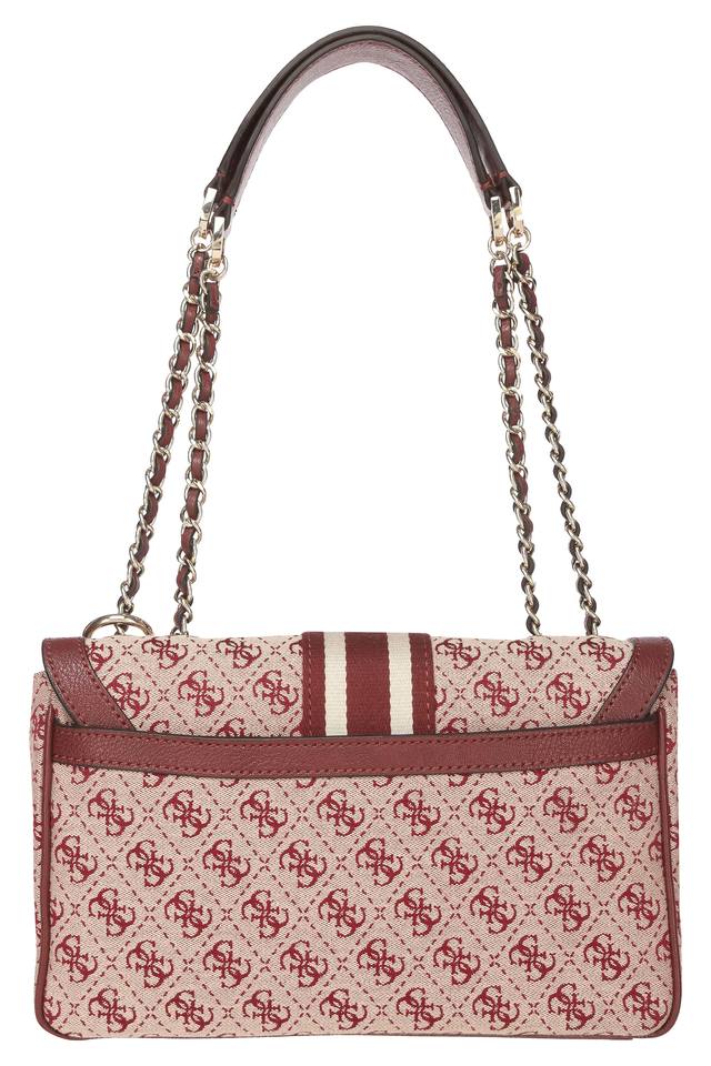 Guess Red And White Shoulder Bag