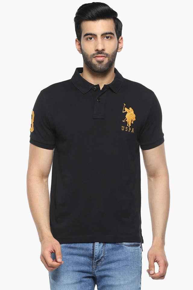 black polo t shirt mens