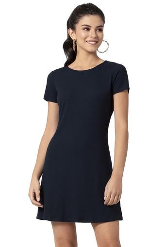 navy swing dresses