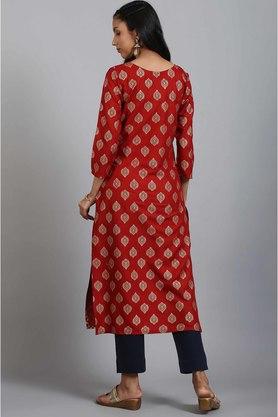 JANASYA - Maroon Kurtas - Main