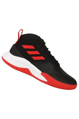 Adidas black and red clearance running shoes