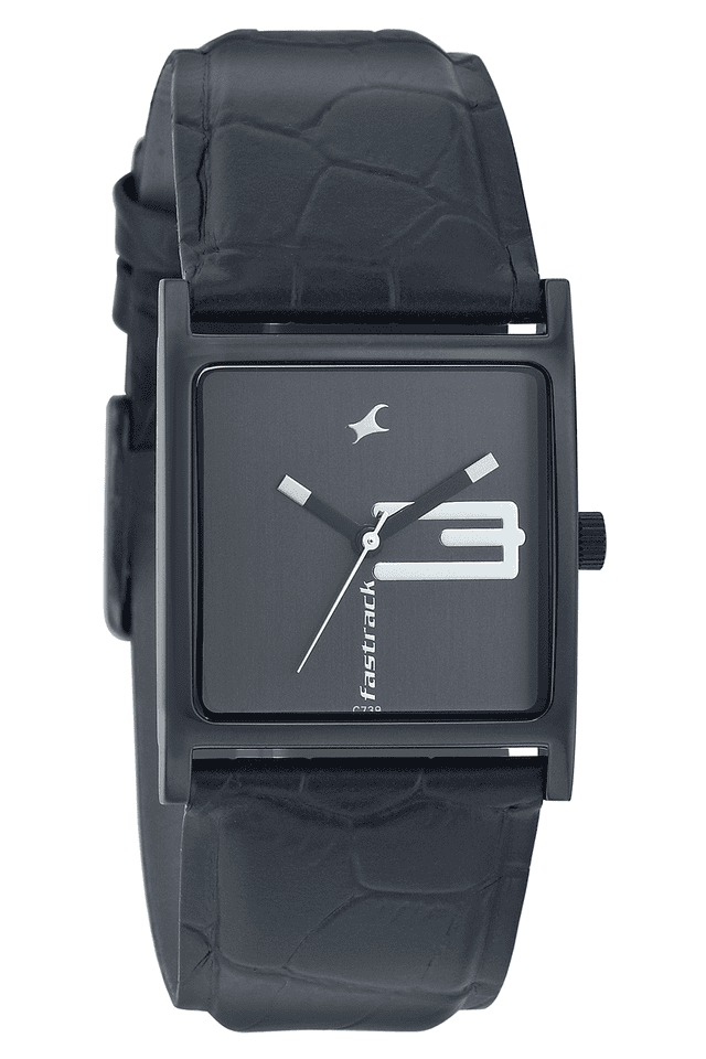 Fastrack black cheap watch women