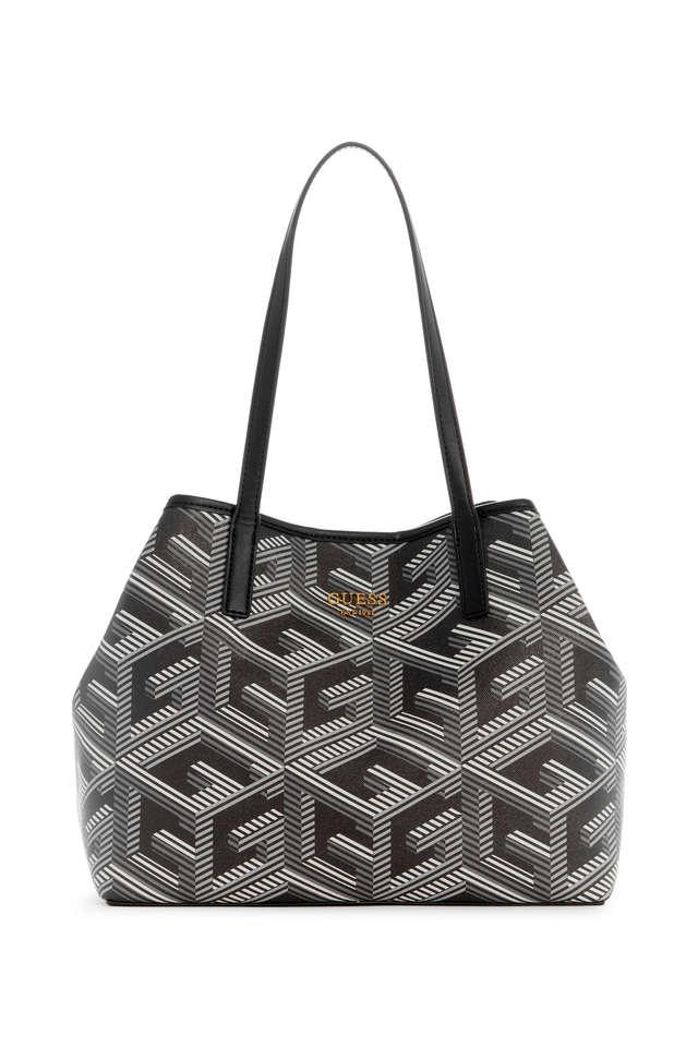 BOLSO GUESS TOTE VIKKY LOGO MULTI NEGRO