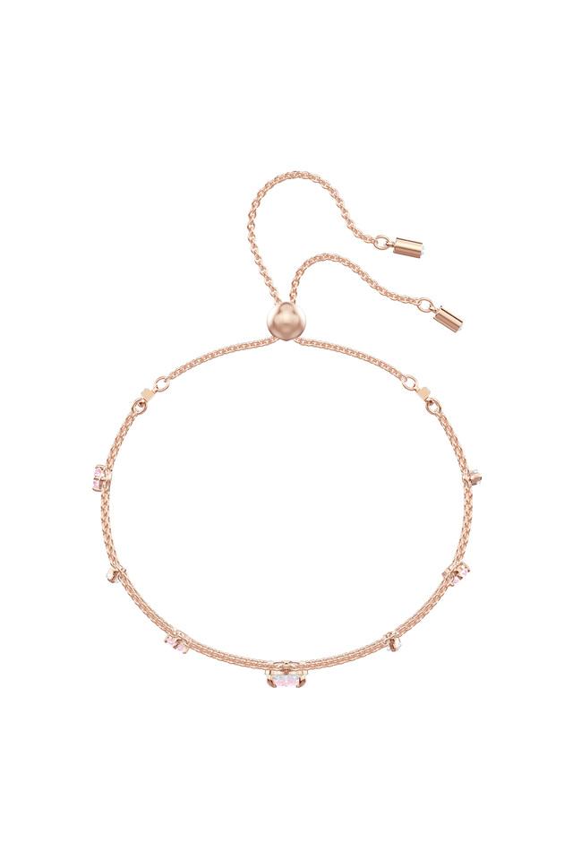 Buy Swarovski Dellium bracelet, Circle, Bamboo, White, Rose gold-tone plated