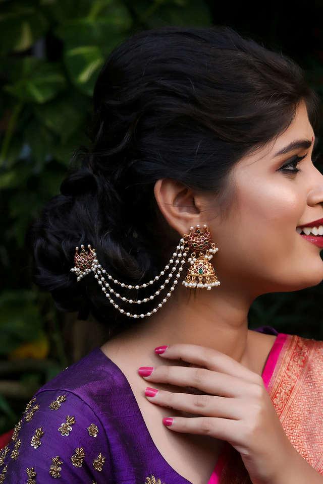 Jhumka on sale ear chain