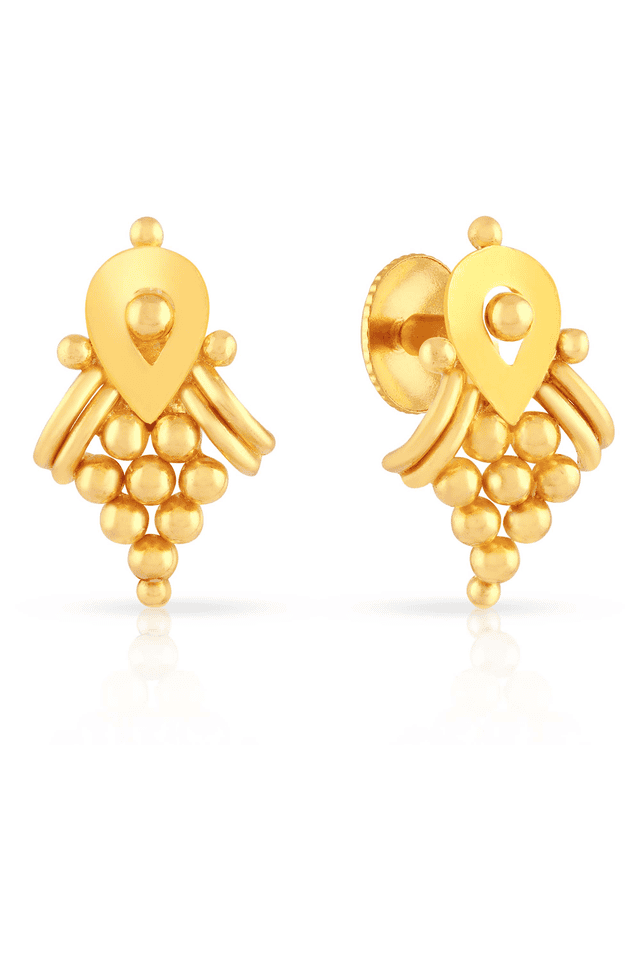 Gold earrings deals design malabar