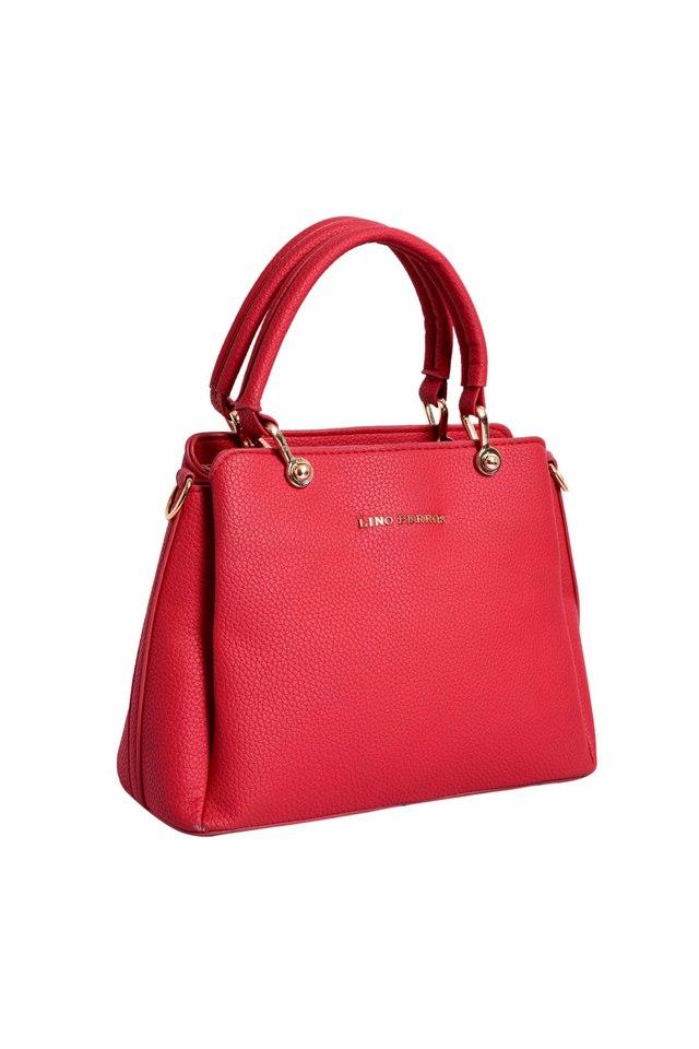 Buy LINO PERROS Red Womens Red Coloured Satchel Bag Shoppers Stop