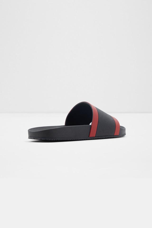 Buy ALDO Black Mens Synthetic Sliders Shoppers Stop