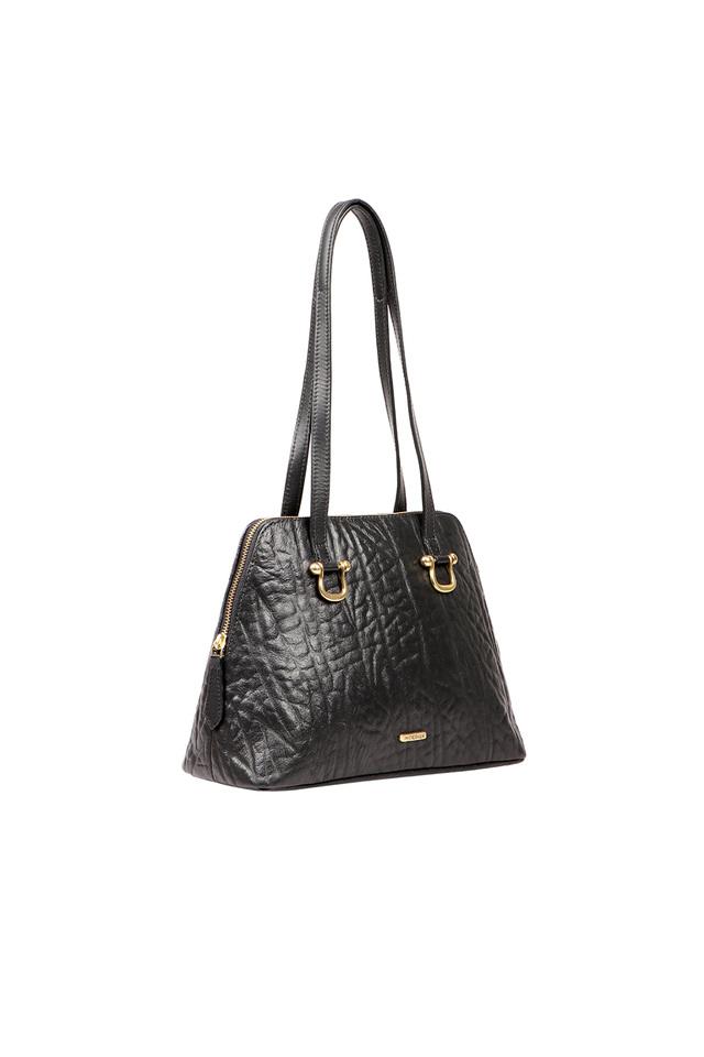 Margot Natural Rattan and Black Leather Tote | Bembien