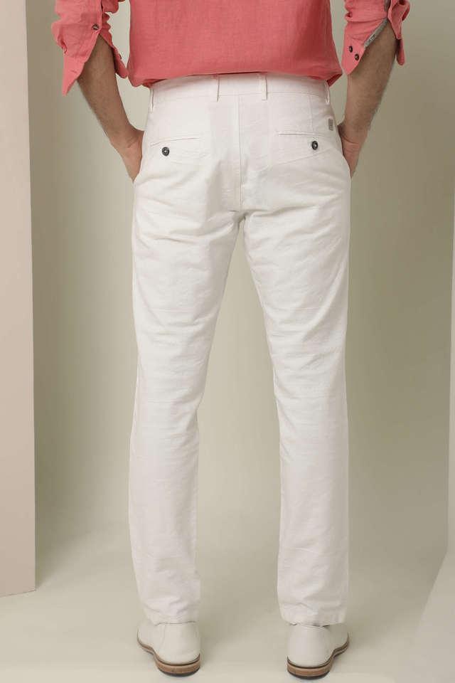 Buy Louis Philippe White Trousers Online  783322  Louis Philippe