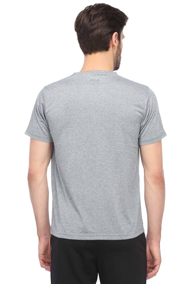 Fila t best sale shirt mens silver