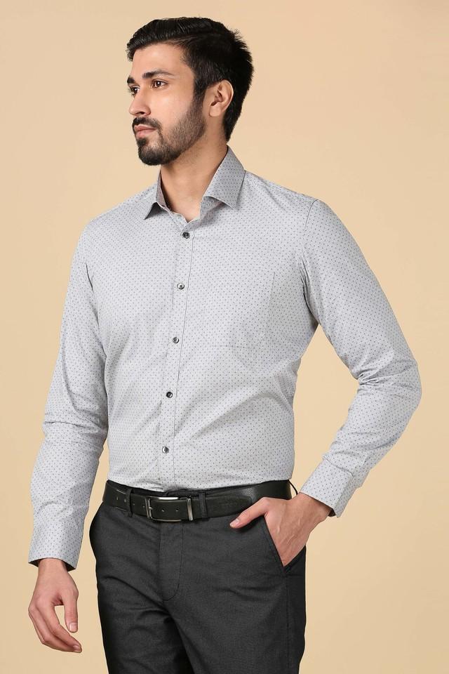 STOP -  Grey Formal Shirts - Main